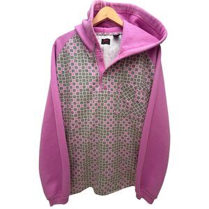 EUC Levi's Pink Drawstring Hood Colorblock Hoodie Hooded Men's Extra Large